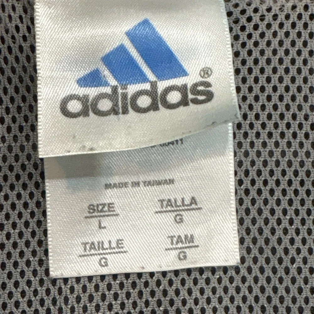 Adidas Boys Large‎ Black Hooded Half Zip Windbreaker Jacket